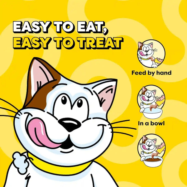 Temptations Creamy Puree Cat Treats, Beef, Chicken, Salmon & Tuna, 48 Count | Beef, Salmon, Chicken & Tuna, under 15 Cal/Tube, No Added Sugar or Fillers, Senior-Friendly, Meal Topper or Hand-Feed7