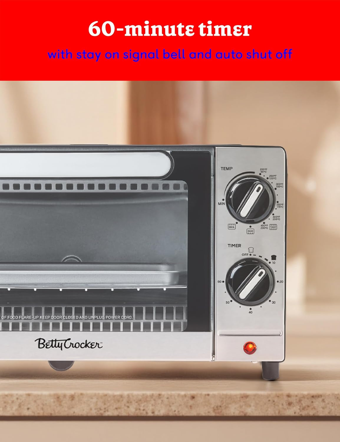 9l-2-slice-toaster-oven-1000-watts-bc-5665b-black-silver-chrome-plated-front-stainless-steel-handle-bake-broil-toast-functions-easy-control-dials-includes-baking-pan-rack
