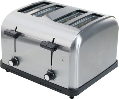 Commercial Toaster for Restaurant, 4 Slice Toaster,Commercial Bread Heating Machine, Automatic Pop-Up,Stainless Steel Bread Ovens,Silver7