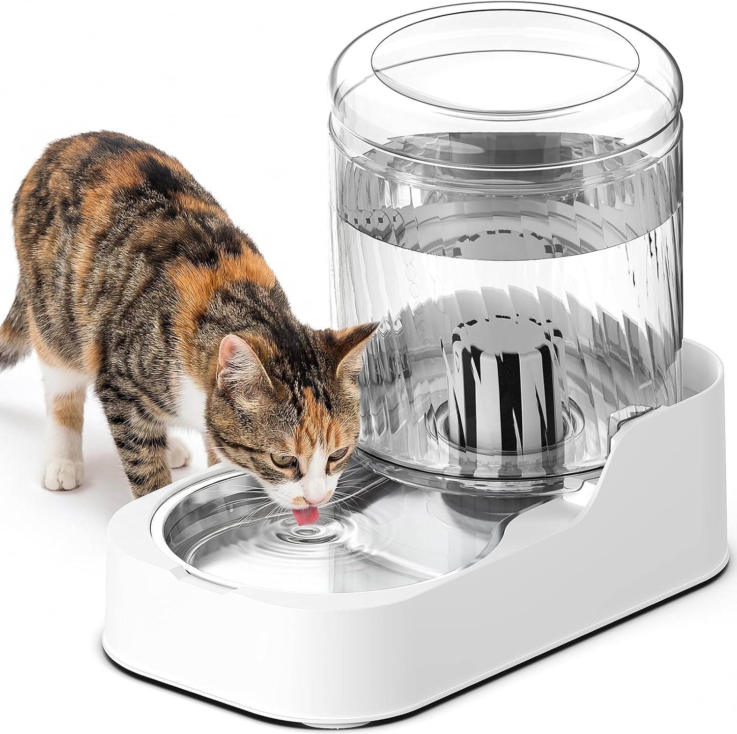 junspow-automatic-cat-water-dispenser-with-stainless-steel-bowl-dog-water-bowl-dispenser-adjustable-water-dispensing-auto-pet-waterer-for-cats-and-dogs