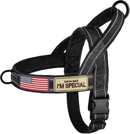 Forestpaw No Pull Dog Harness with Large Handle,Comfortable,L,Brown | Adjustable Fits Chest 26-31",50-80 Lbs,Slip On,Quick Release,Easy Control,Soft Padded,For Medium Large Dogs Walking Training14