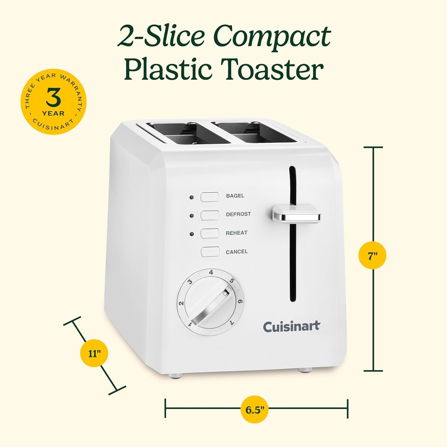 cpt-122-2-slice-compact-plastic-toaster-slots-for-bagels-bread-7-shade-settings-cancel-defrost-reheat-functions-removable-crumb-tray-small-kitchen-appliance-for-home-office-white