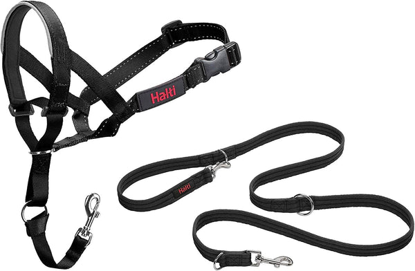 Halti Headcollar (Size 4, Black) & Halti Training Leash (Size Large, Black) | Bundle | Stop Your Dog Pulling on the Leash | Adjustable, Lightweight with Padded Nose Band | Suitable for Large Dogs9