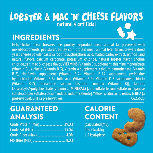Purina Friskies Cat Treats, Party Mix Lobster & Mac 'N' Cheese Flavors - (Pack of 6) 6 Oz. Pouches7