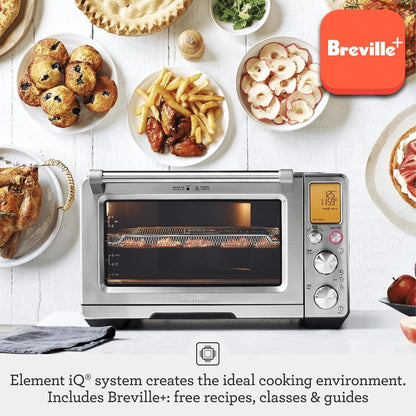 Breville BOV900BSS Smart Oven Air Fryer Pro, Brushed Stainless Steel | Roast, Bake, Dehydrate and More with Countertop Oven'S 13 Functions | Convection Setting Reduces Cook Time by up to 30%2