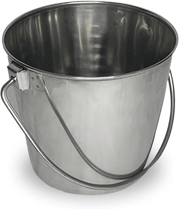 Advance Pet 16 Qt (4 Gal) Stainless Steel Bucket – Heavy Duty, Rust Resistant, Dishwasher Safe for Dogs, Livestock & Kennels4