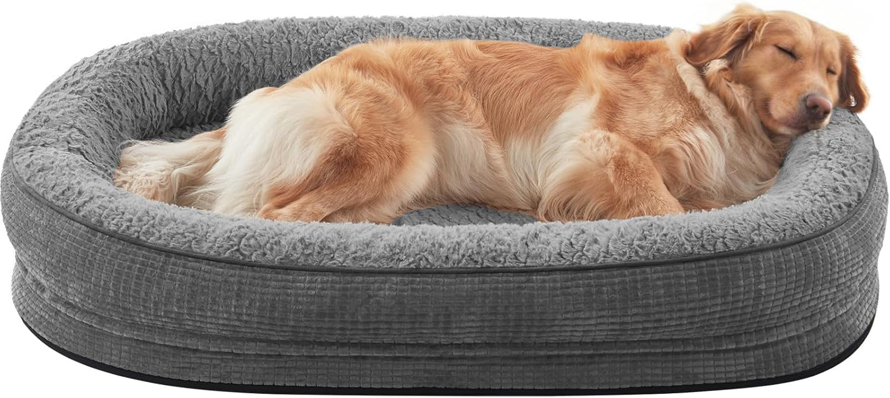 joejoy-orthopedic-dog-beds-large-sized-dog-xl-egg-crate-memory-foam-pet-couch-bed-with-bolster-sides-waterproof-lining-removable-washable-cover-non-slip-bottom-grey