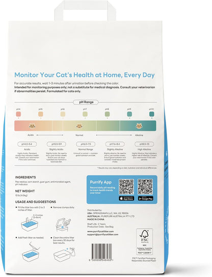Smart Health Monitoring Cat Litter – Color-Changing, Fast Clumping, Odor Control, Low Dust (10Lb*3Pack)2