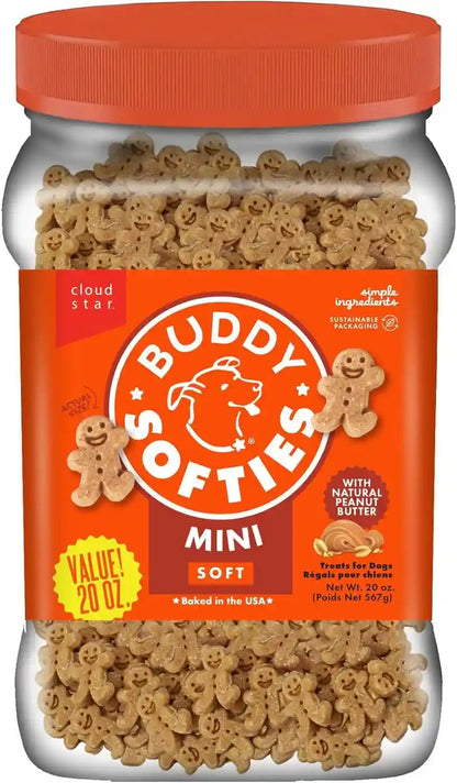 Buddy Softies Soft & Chewy Dog Treats Peanut Butter 20 Oz. Jar1