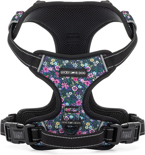 Lucky Love Dog No Pull Dog Harness, Adjustable and Easy to Walk, Cute Patterned Harness for Medium Male & Female Dogs - Blackbird, Medium8