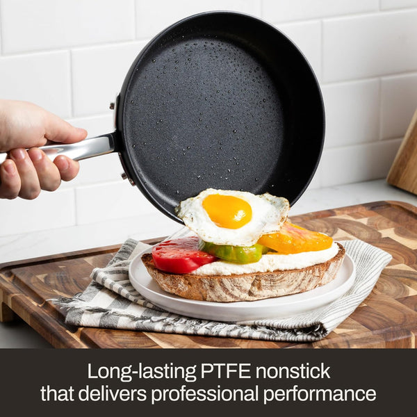 All-Clad HA1 Expert Hard Anodized Nonstick Cookware Set (10 Piece) Pots, Frying Pans, Dishwasher-Safe, Oven-Safe up to 500°F Compatible with All Stovetops (Gas, Electric & Induction) - Black8