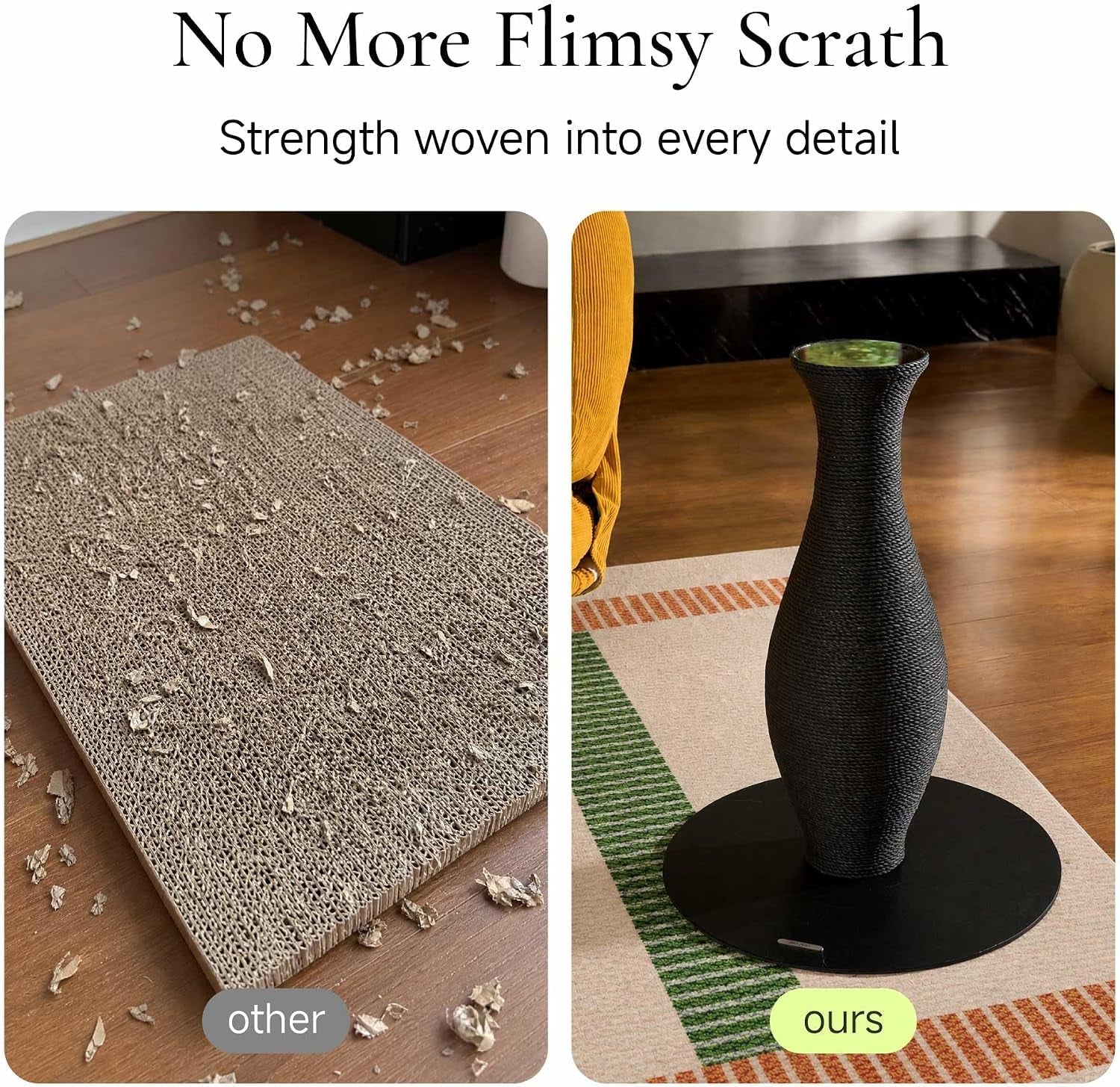 furrytail-cat-scratching-post-for-indoor-cats-neck-vase-cat-scratcher-with-paper-rope-modern-aesthetic-cat-tree-cute-decorative-cat-furniture-unique-cat-scratcher-22-black