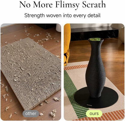 Furrytail Cat Scratching Post for Indoor Cats, Neck Vase Cat Scratcher with Paper Rope, Modern Aesthetic Cat Tree, Cute Decorative Cat Furniture, Unique Cat Scratcher, 22'', Black5