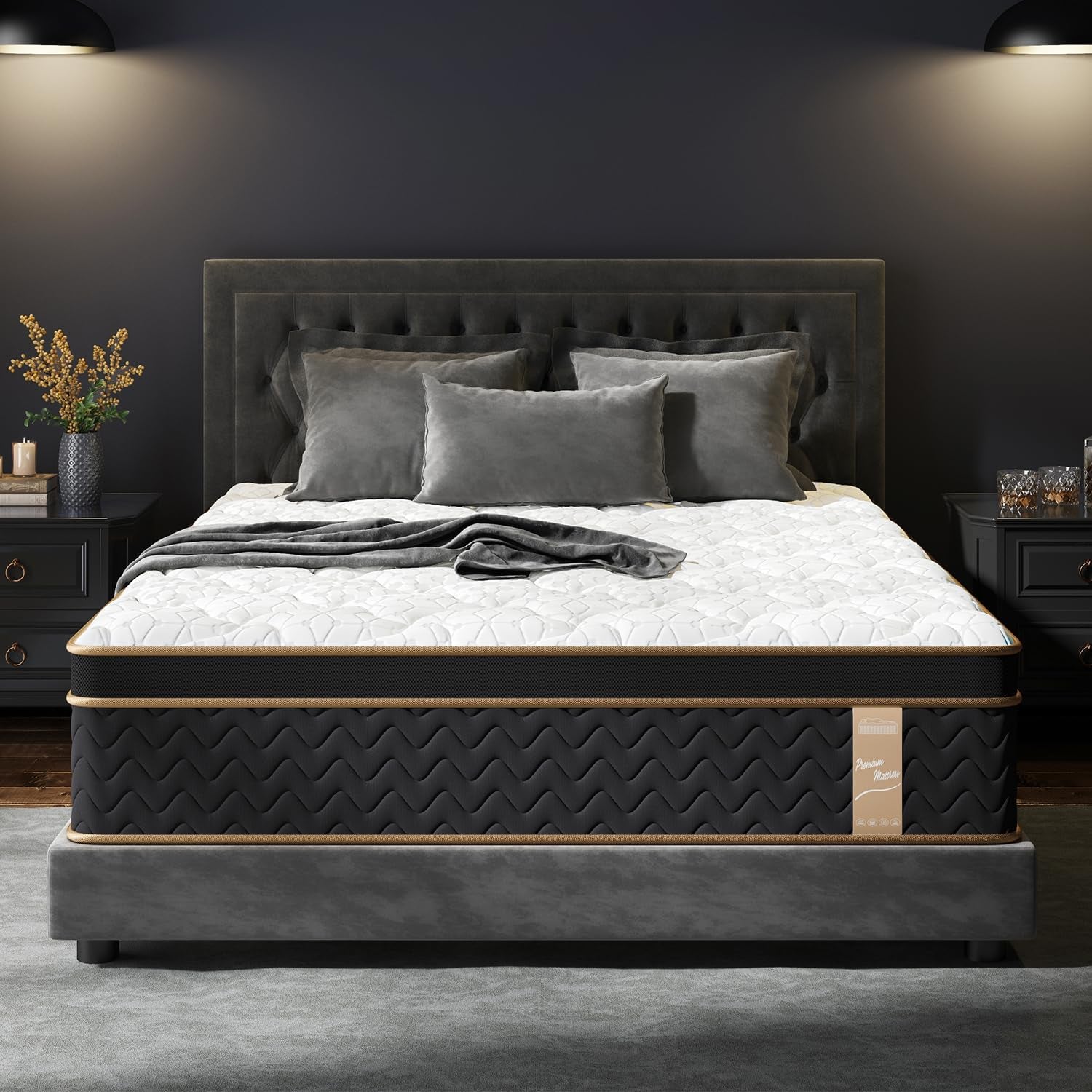 queen-mattress-14-inch-luxury-hotel-cooling-hybrid-bed-mattress-in-a-box-zones-individual-pocket-spring-extra-hip-shoulder-lumbar-support-fiberglass-free-365-night-trial-certipur-us