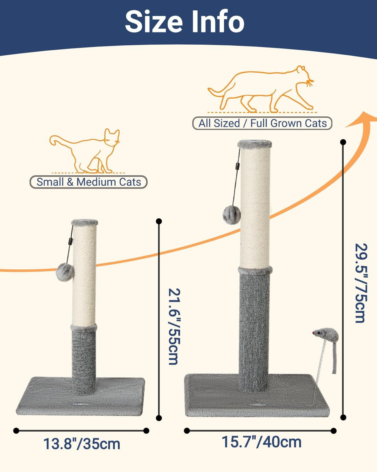 cat-scratching-post-cat-scratchers-for-indoor-cats-with-toys-for-kitten-medium-cats-sisal-carpet-in-one-for-various-scratching-needs-solid-structure-extra-free-toy-light-gray
