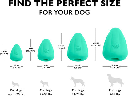 Chew King by Mammoth Premium Treat Dispensing Dog Toy, Durable Natural Rubber Chew Toy, Safety Air Vent, Interactive Enrichment Toy for Aggressive Chewers, Large Pack of 2- Teal5