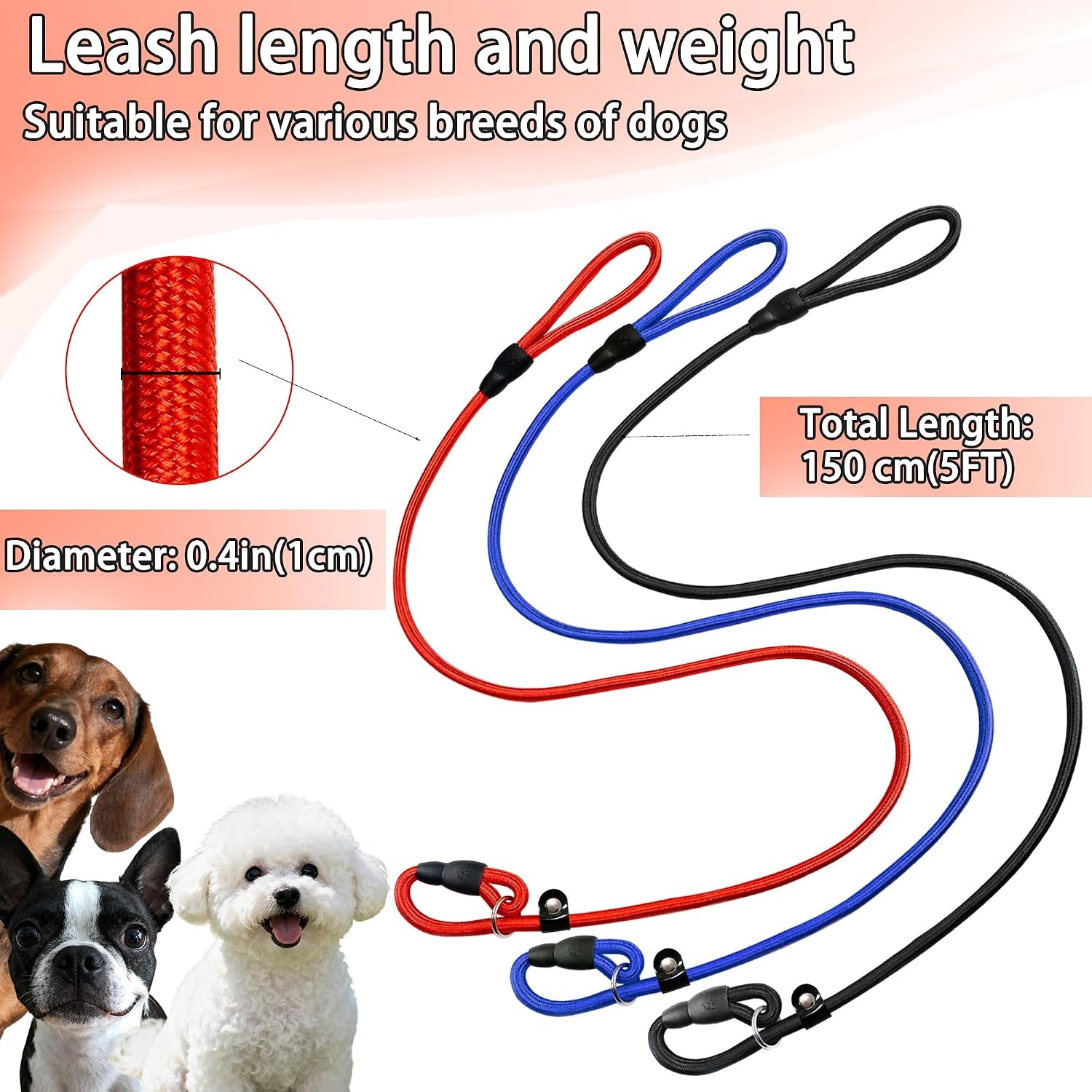 fovrlzse-upgraded-dog-slip-lead-3-pack-adjustable-nylon-lead-for-dogs-red-black-blue-training-aid-eco-friendly-cotton-lining-integrated-plastic-buckle