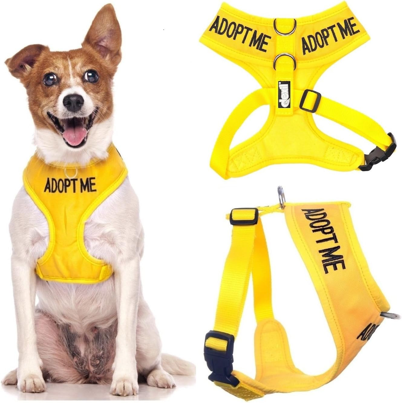 dexil-limited-adopt-me-i-need-a-new-home-yellow-color-coded-non-pull-front-and-back-d-ring-padded-and-waterproof-vest-dog-harness-prevents-accidents-by-warning-others-of-your-dog-in-advance-s