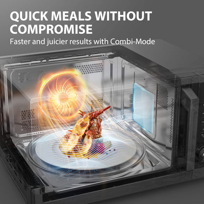 Countertop Microwave Oven Air Fryer Combo, Inverter, Convection, Broil, Speedy Combi, Even Defrost, Humidity Sensor, Mute Function, 27 Auto Menus, 1.0 Cu.Ft, 1000W, Stainless Steel5