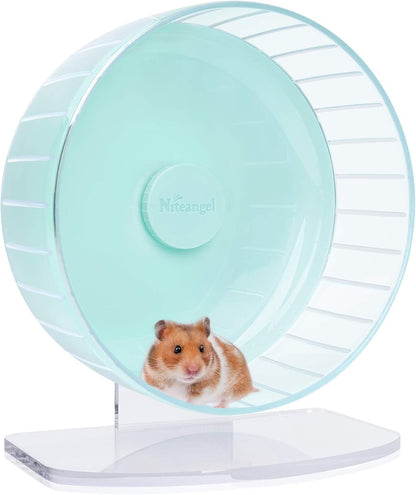 Niteangel Super-Silent Hamster Exercise Wheels: Quiet 10 Inch Running Wheel | Can 10.6-13.4" Adjustable Height - No Bend Back Spinner Running for Dwarf Syrian Hamster Gerbils Mice or Other Small Animal22