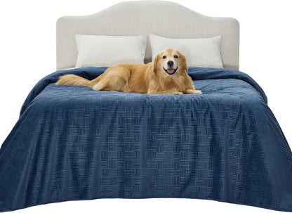Bedsure Waterproof Couch Cover for Dogs Washable - Waterproof Blanket for Large Dogs Couch Sofa Bed Cozy, Lightweight Furniture Protector for Pet Cat Quick Drying, Ash Grey, 52X82In34