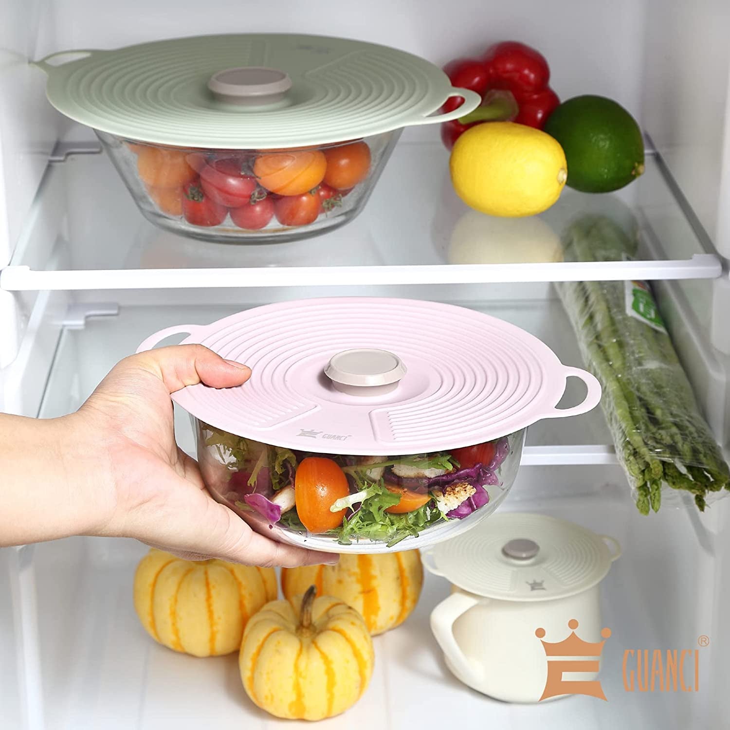 silicone-lids-for-bowl-8-pack-microwave-splatter-cover-with-6-sizes-reusable-heat-resistant-lids-fits-cups-bowls-plates-pots-pans-skillets-stove-top-oven-fridge-dishwasher-safe