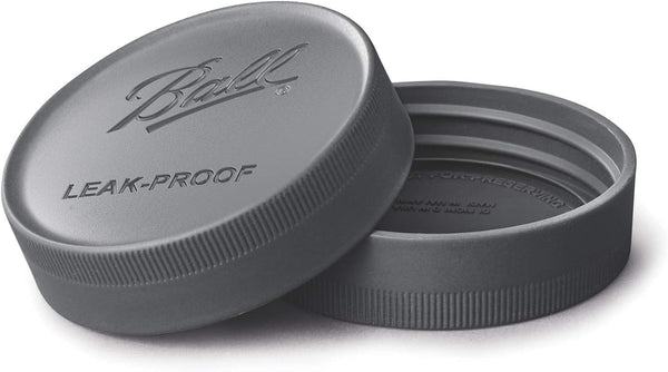 Leak-Proof Plastic Lids for Glass Mason Jars, Used for Canning, Pickling, Juice, Jam, Jelly (Regular, 6 Count (Pack of 1))2