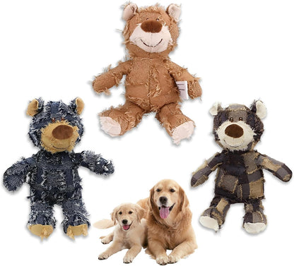 MAXBECK Dog Companion for Heavy Chewers- Indestructible Robust Bear Dog Toy, Resistant Squeaky Dog Toys for Heavy Chewers, Unbreakable Stuffed Plush Dog Toys for Aggressive Chewers (A-Navy)13