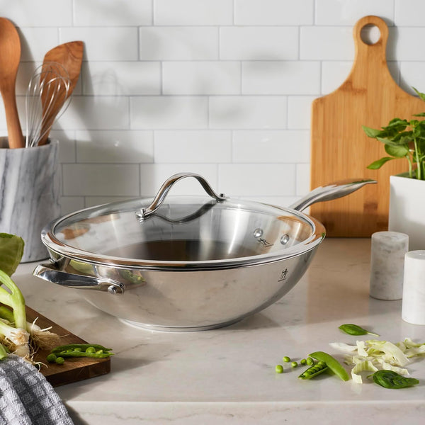 HENCKELS Aragon 12.5-Inch Stainless Steel Wok with Lid3