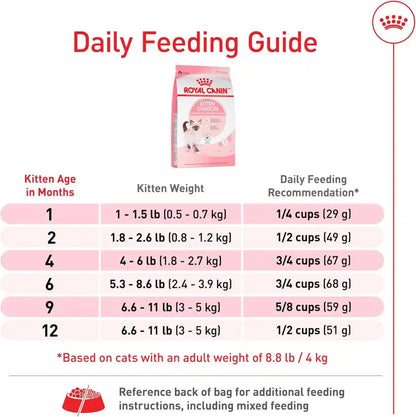ROYAL CANIN Feline Health Nutrition Kitten Dry Cat Food, 7 Lb Bag | Formulated for Kittens up to 12 Months, Supports Immune System, Tailored Kibble Size, 7 Lb Bag8