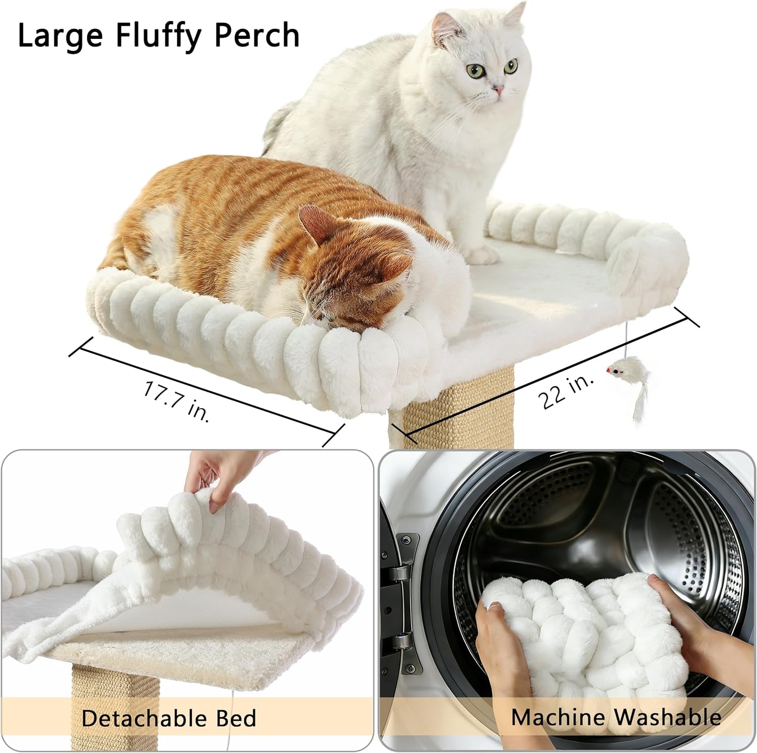 cat-scratching-post-with-large-window-perch-47-inch-tall-sisal-cat-tree-glass-suction-cup-mounting-for-large-cat-maine-coons-thick-square-sisal-post-ultra-soft-bolstered-bed-hold-up-to-45-lbs