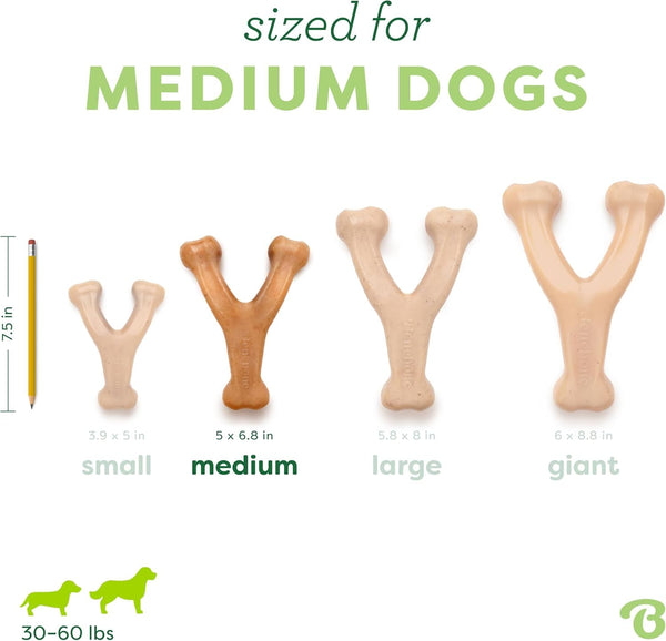 Benebone Wishbone Durable Dog Chew Toy for Aggressive Chewers, Real Chicken, Made in USA, Medium, for All Breed Sizes4