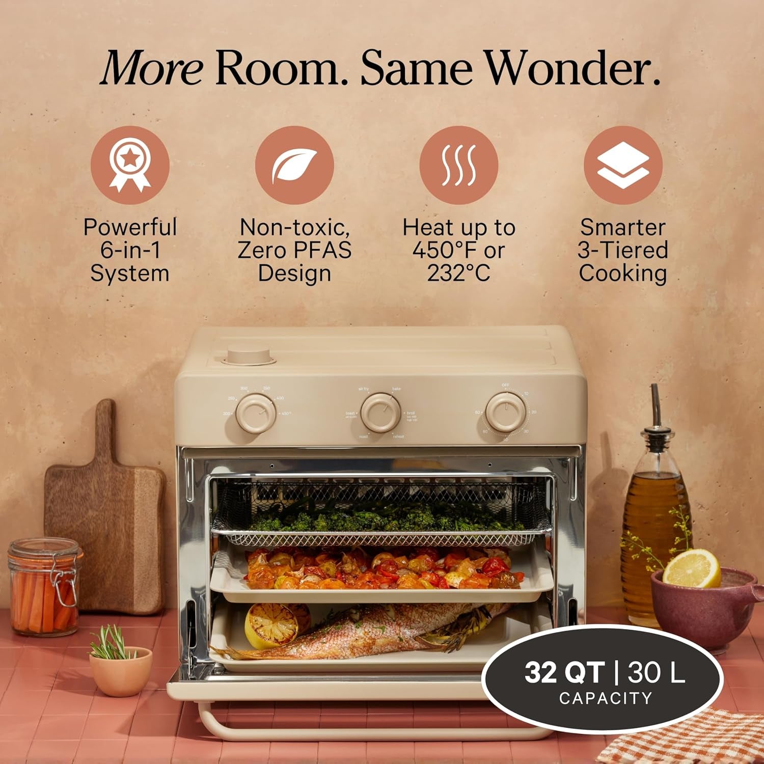 our-place-large-wonder-oven-6-in-1-air-fryer-toaster-oven-3-rack-32-qt-non-toxic-air-fryer-toaster-oven-combo-basket-wire-rack-bake-pan-crumb-tray-toast-roast-bake-broil-reheat-steam