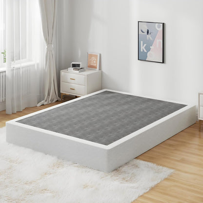 Queen Size Box Spring Bed Base 9 Inch, 3000Lbs Heavy Duty Box Spring Queen Metal Mattress Foundation, Tool-Free Easy Assembly, Noise Free1