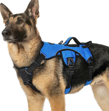 Rabbitgoo Escape Proof Dog Harness for Large, No Pull with Lift Handle | No Escape, Full Soft Padded, Reflective Adjustable Vest, Leash Clip for Walking Hiking Training, Black, Large26