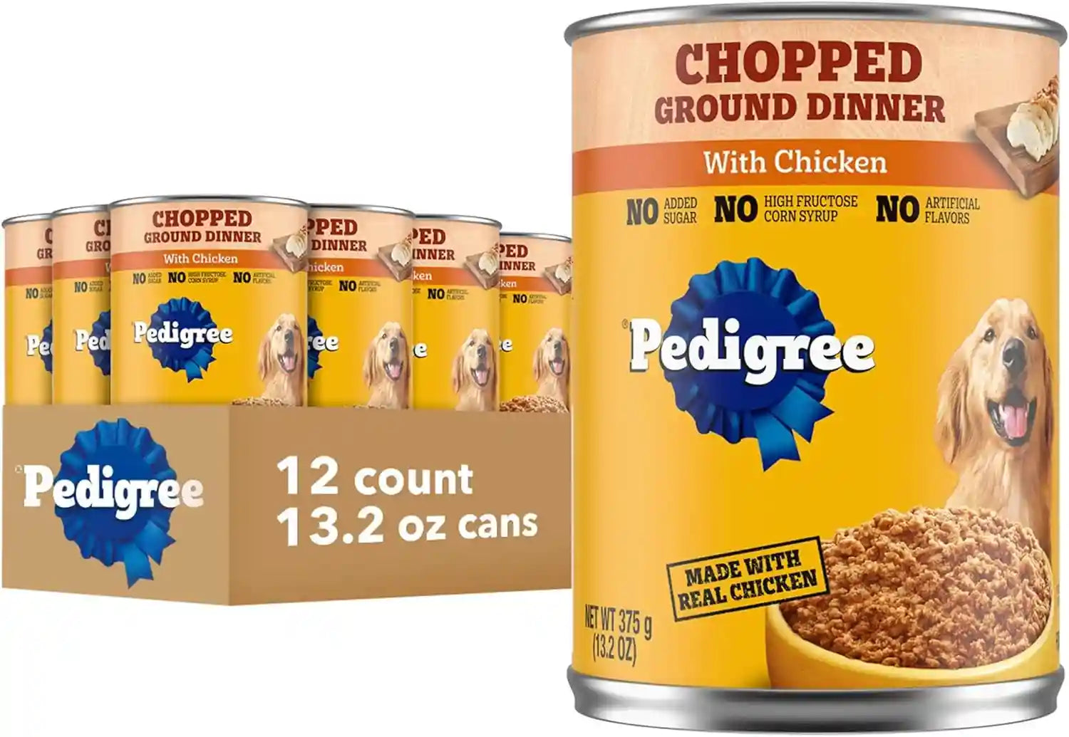 pedigree-chopped-ground-dinner-wet-dog-food-chicken-13-2-oz-12-count-100-complete-balanced-slow-cooked-with-real-chicken-supports-lean-muscles-serve-as-topper-or-complete-meal