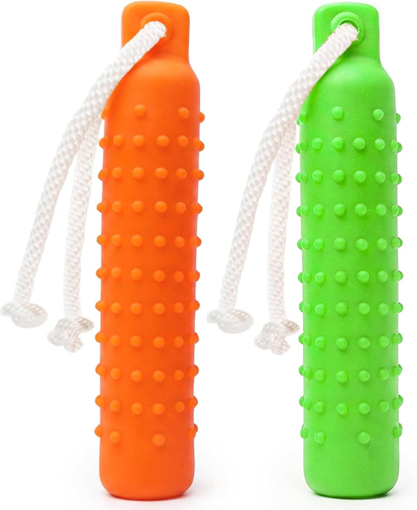 Dog Water Toys, 2 Pack Floating Bumper Fetch Toy Dummy | Interactive Retrieving Training Float Pet Rope Toy for Pool, Lake Outdoor Small Medium Large Dogs11