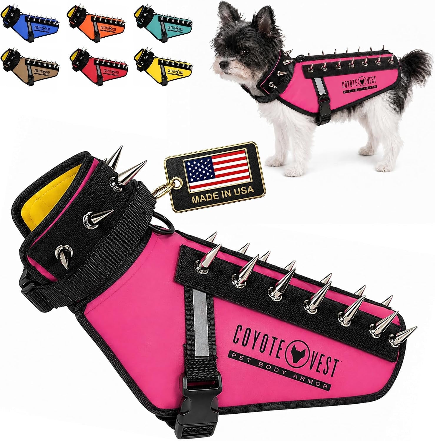 coyotevest-dog-harness-stab-resistant-coyote-vest-small-neon-pink-reflective-stab-resistant-vest-helps-protect-small-dogs-from-coyotes-aggressive-dogs-and-birds-of-prey-made-in-the-usa