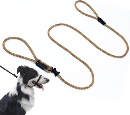 No Pull Dog Leash - Figure 8 Slip Lead Head Collar for Large Dogs (Black)11