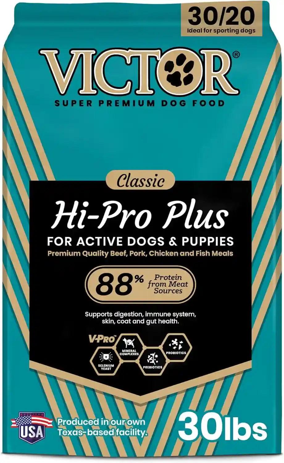 victor-super-premium-dog-food-hi-pro-plus-dry-kibble-high-protein-dog-food-with-30-protein-beef-chicken-pork-fish-meals-gluten-free-for-high-energy-and-active-dogs-puppies-40lbs