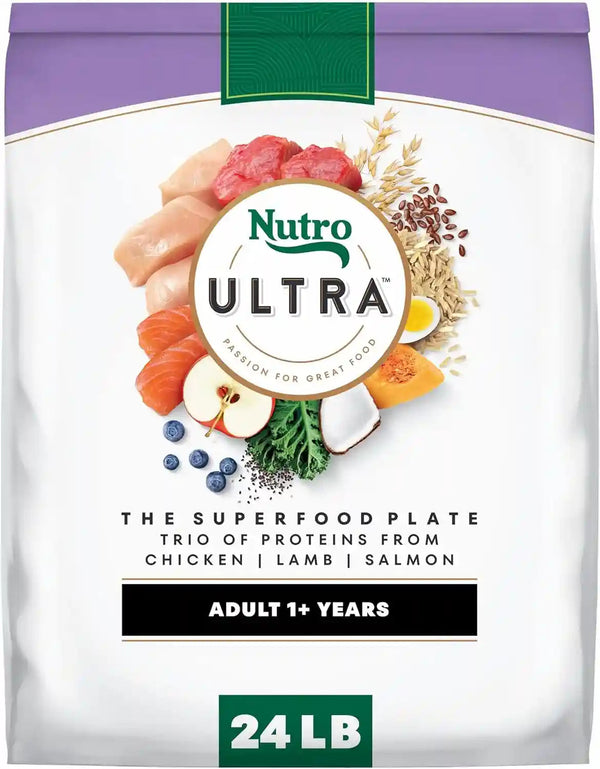 Nutro Ultra Dry Dog Food, Chicken, Lamb & Salmon Recipe, 30 Lb | Trio of Proteins, Blend of 14 Superfoods, Omega 3 & 6 for Radiant Coat, Antioxidants for Immunity, Natural Fiber, Non-Gmo16