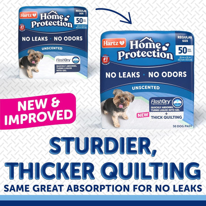 Hartz Home Protection Super Absorbent Odor Eliminating No Leaks Dog Pads, 50 Count2