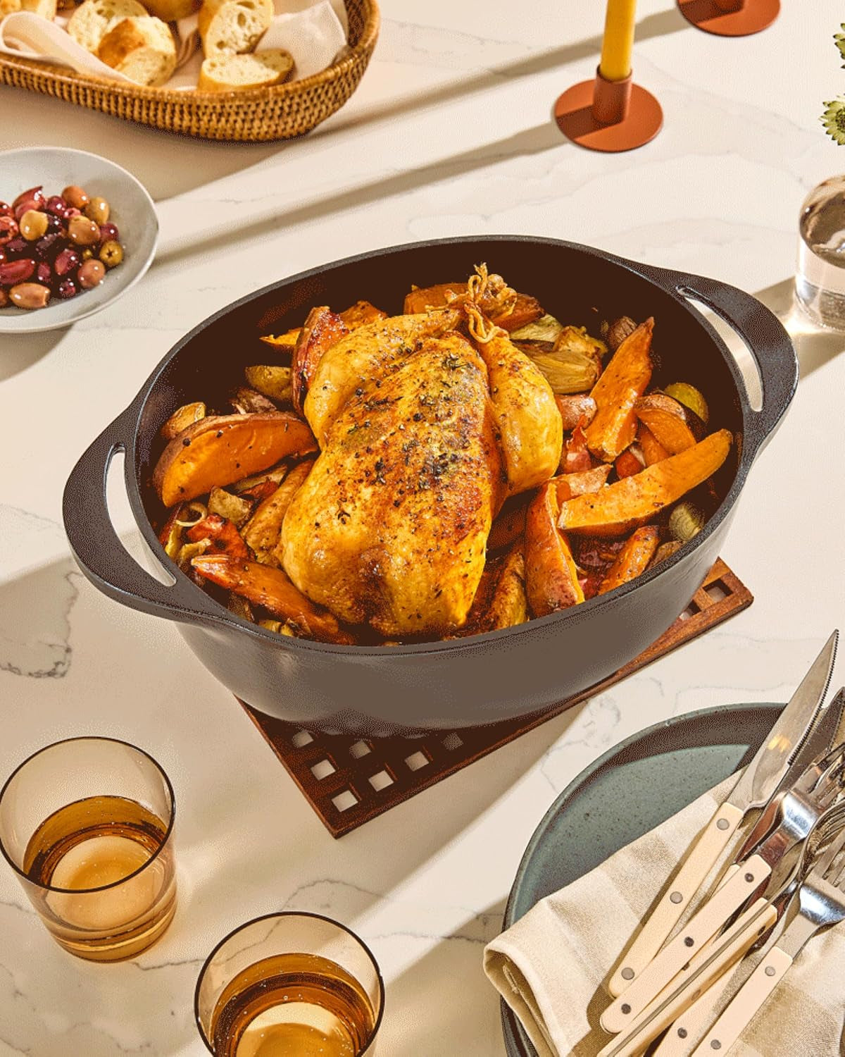 caraway-enameled-cast-iron-oval-dutch-oven-8-5-qt-dutch-oven-with-lid-3-layer-enamel-coating-no-seasoning-required-compatible-with-all-stovetops-safe-charcoal