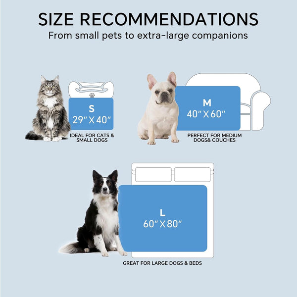 Luciphia Q-MAX>0.4 Cooling Dog Blanket Breathable Cold Pet Puppy Blue,29X40 | Silky Soft Self-Cooling; Summer Calming Mat; Easy Clean Washable; Lightweight Couch Protector for Dogs, Cats, and Puppies.7