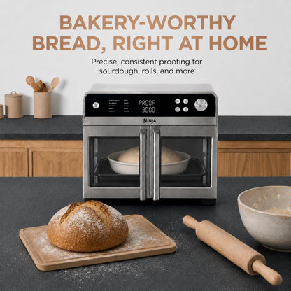 Ninja French Door Premier Air Fry Oven, 10-In-1, Stainless Steel, FO103 | 450F Cyclonic Air, Pfas-Free Surface, Air Fry, Sear Crisp, Bake, Broil, Toast, Proof9