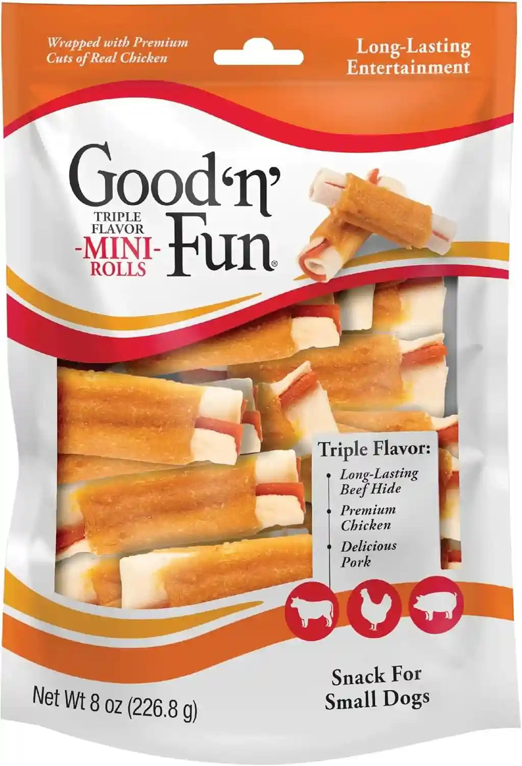 good-n-fun-mini-rolls-long-lasting-treat-for-small-dogs-with-real-proteins-beef-hide-and-premium-chicken-supports-dental-health-mental-stimulation-8-oz