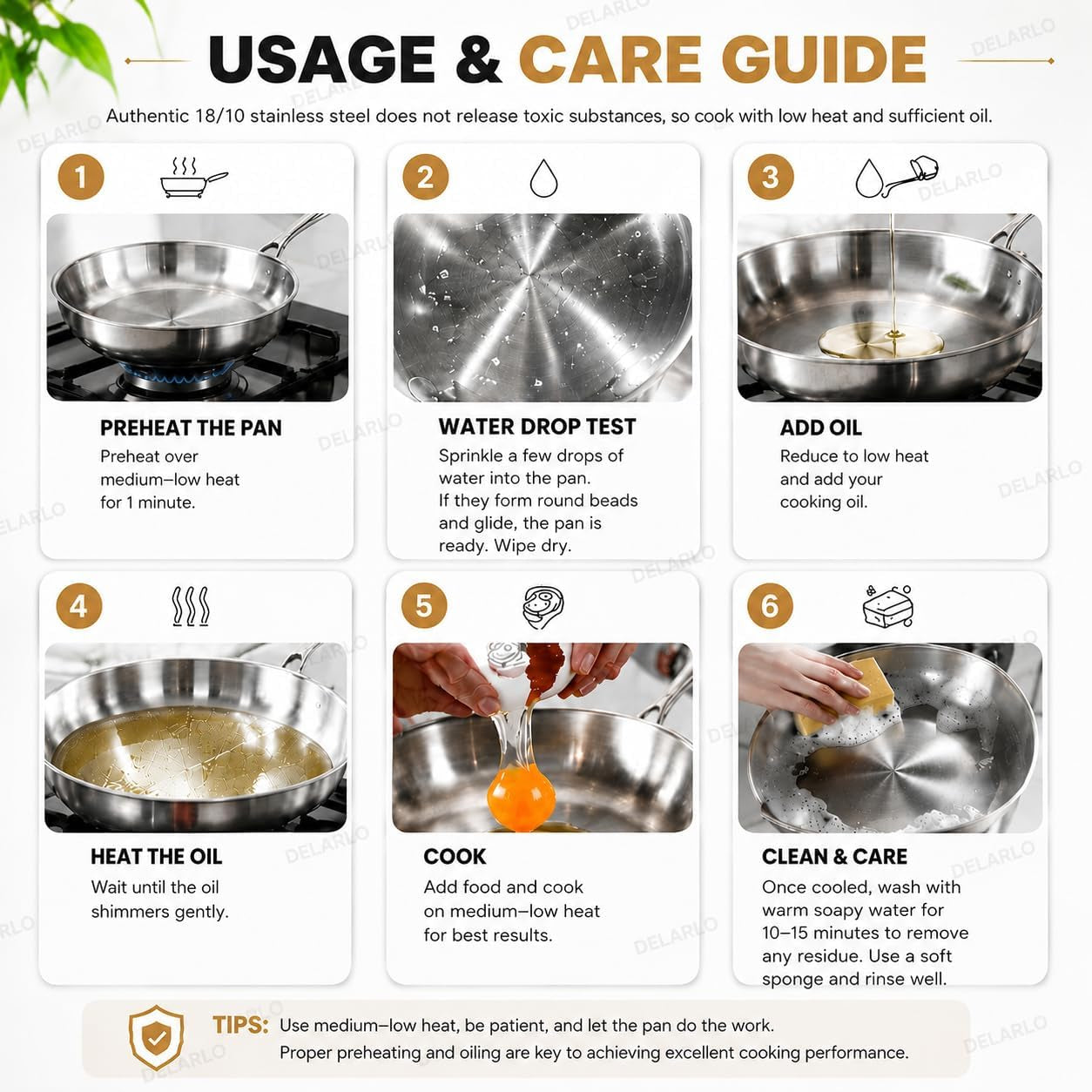 tri-ply-stainless-steel-frying-pan-set-8-10-12-kitchen-skillet-stainless-steel-pan-cooking-heat-fast-and-evenly-compatible-with-all-cooktops-dishwasher-and-oven-safe