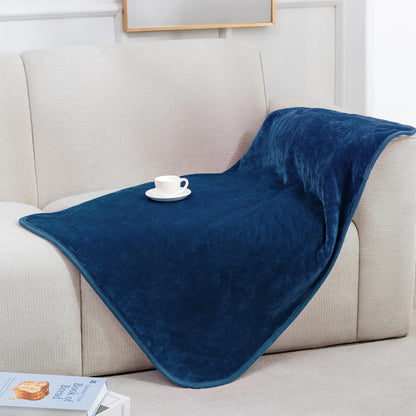 Gogobunny Waterproof Bed Blanket, Reversible Sherpa Fleece Throw Blanket for Dog Puppy Cat, Furniture Cover Protects Bed Couch Sofa from Liquid Pee and Pet Fur (Dark Purple, 50X60 Inches)66