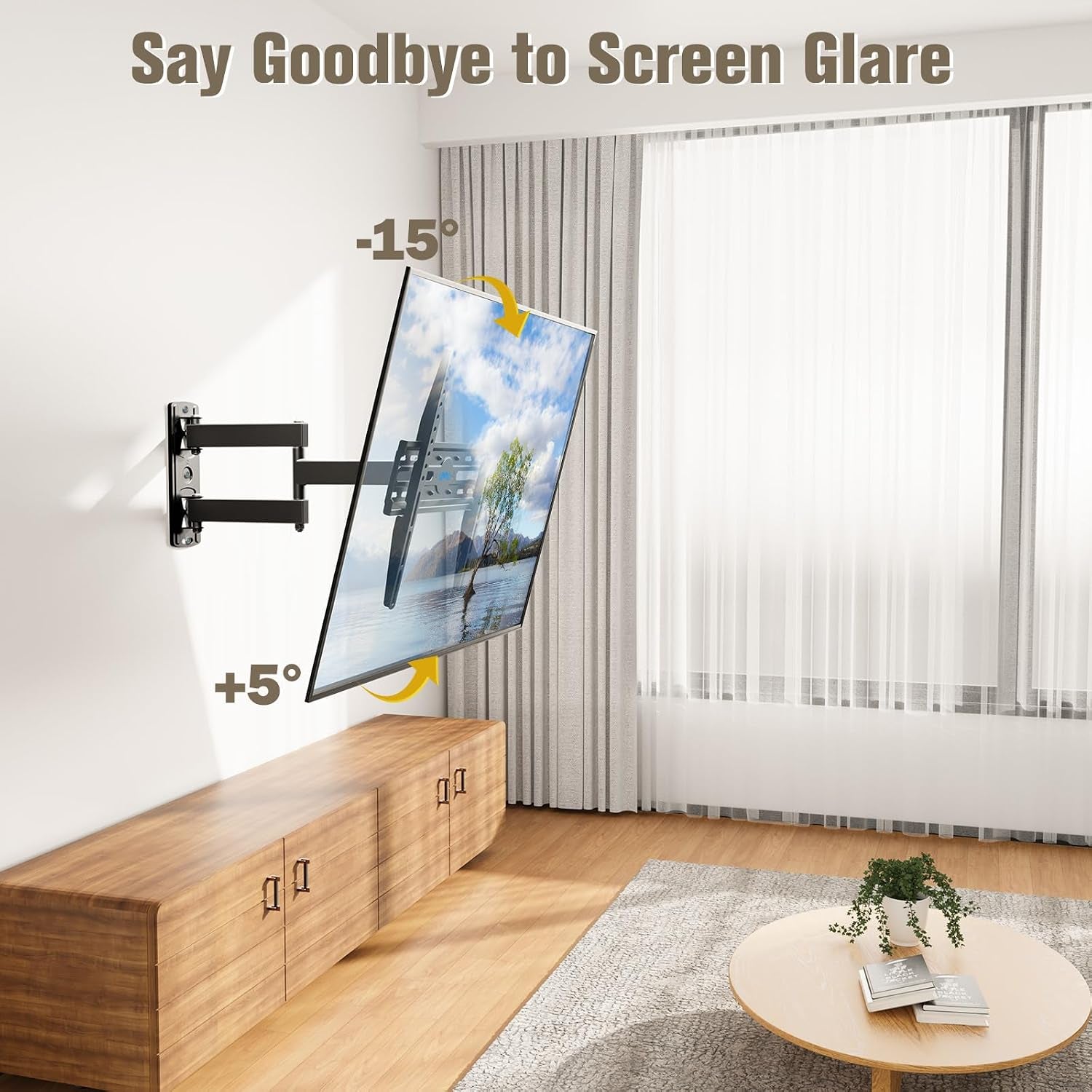 tv-wall-mount-swivel-and-tilt-for-26-55-inch-tv-up-to-60-lbs-tv-mount-perfect-center-design-full-motion-tv-mount-bracket-with-articulation-max-vesa-400x400mm-md2377