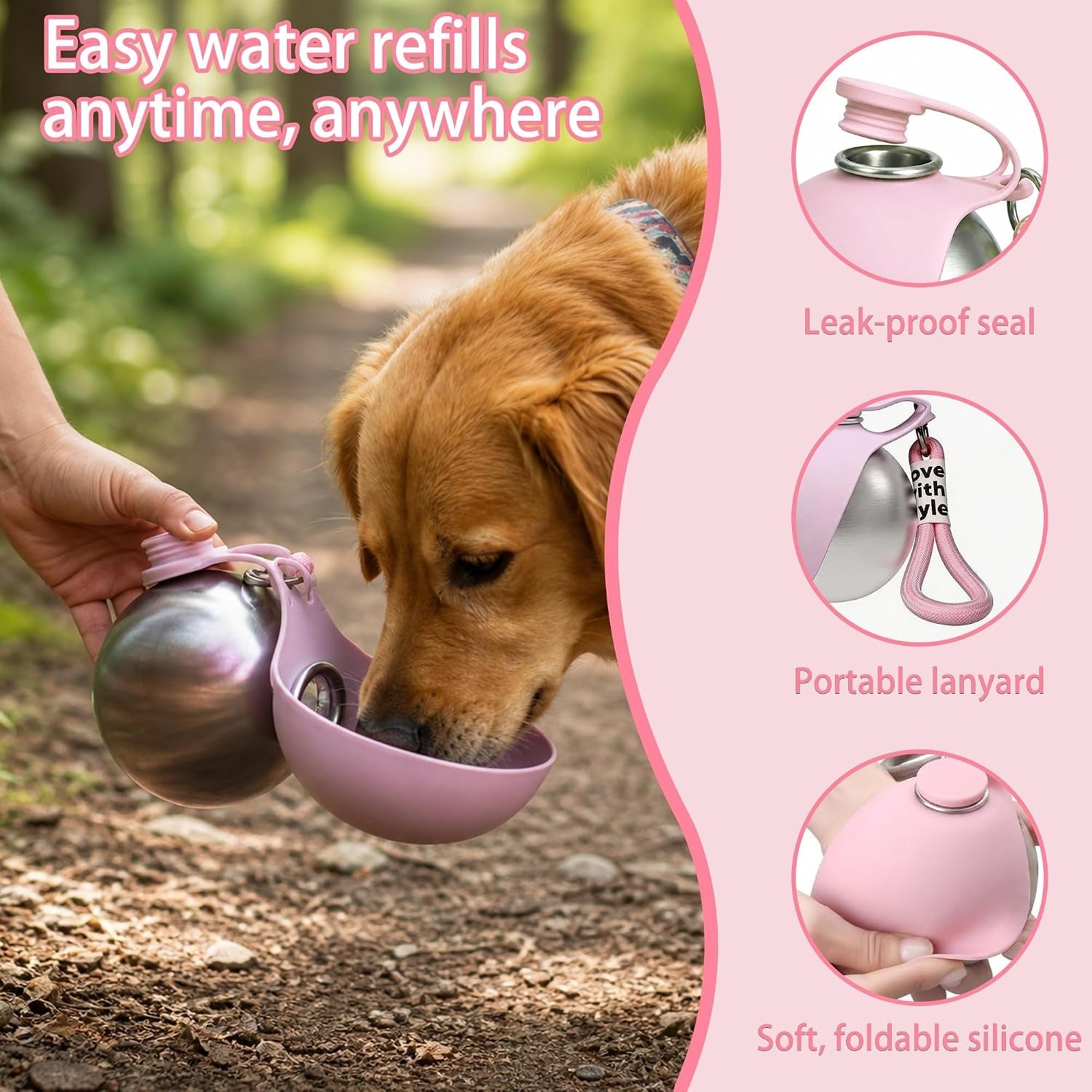 portable-pet-water-bottle-collapsible-dog-bowls-spill-proof-water-dispenser-cat-food-container-dog-treat-holder-small-size-pet-supplies-travel-accessories-for-puppy